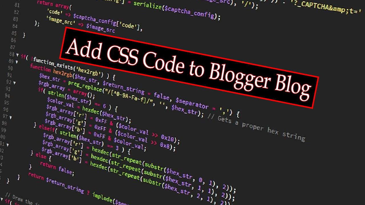 add css code blogger