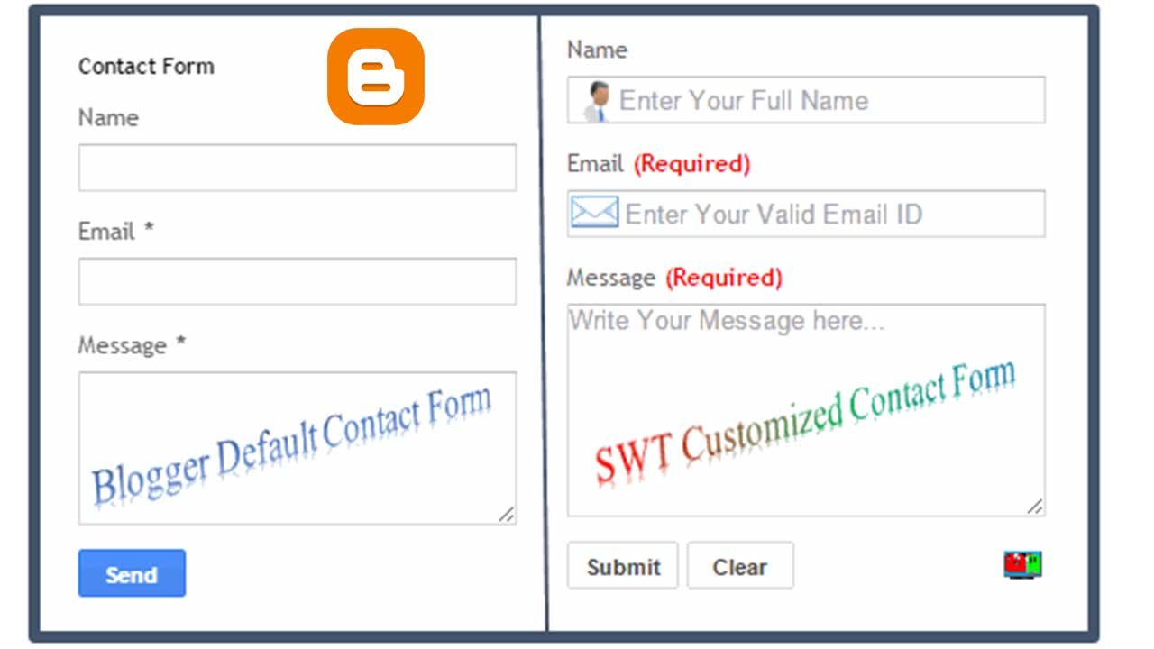 Blogger Contact Form