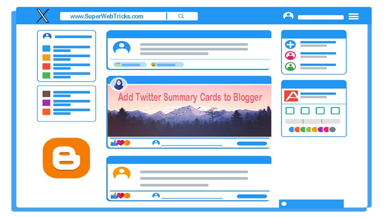 Twitter Summary Cards to Blogger
