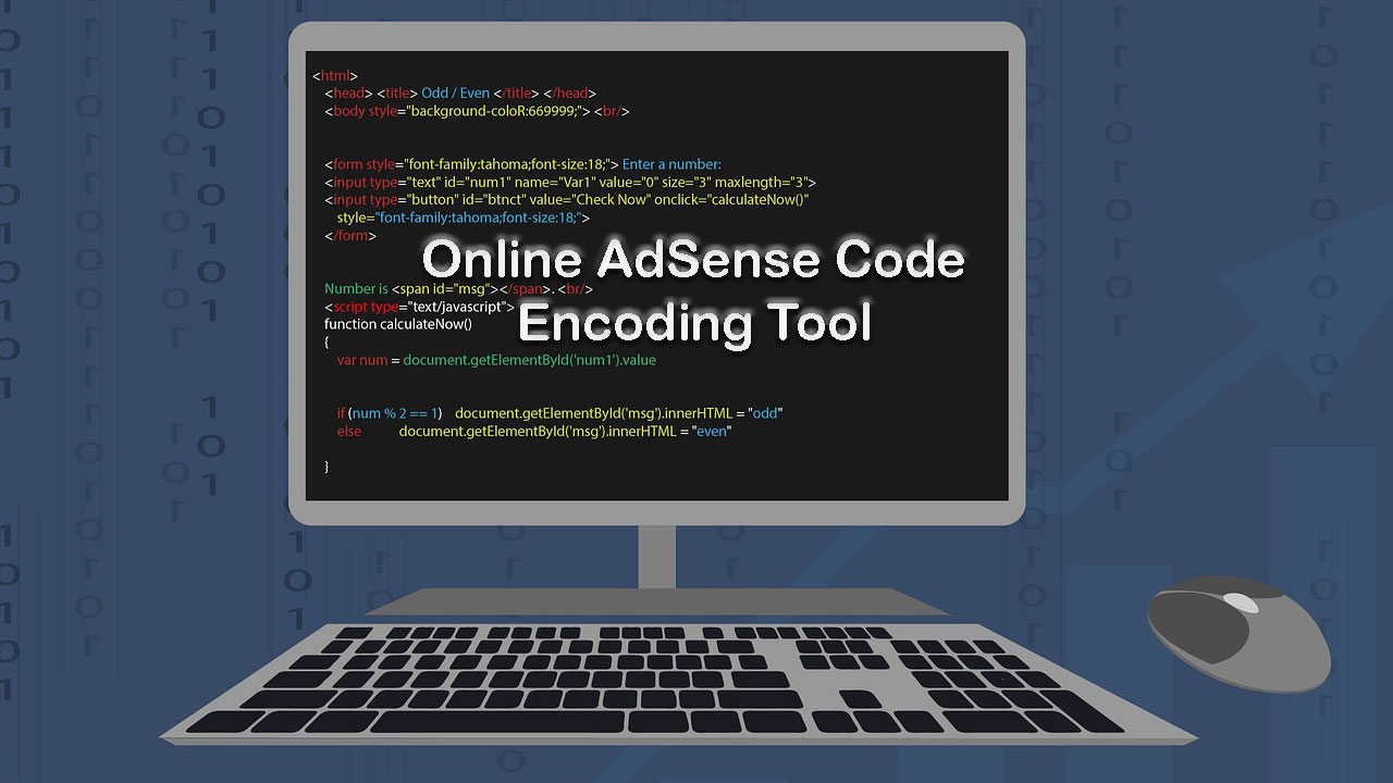 AdSense Code Encoding tool