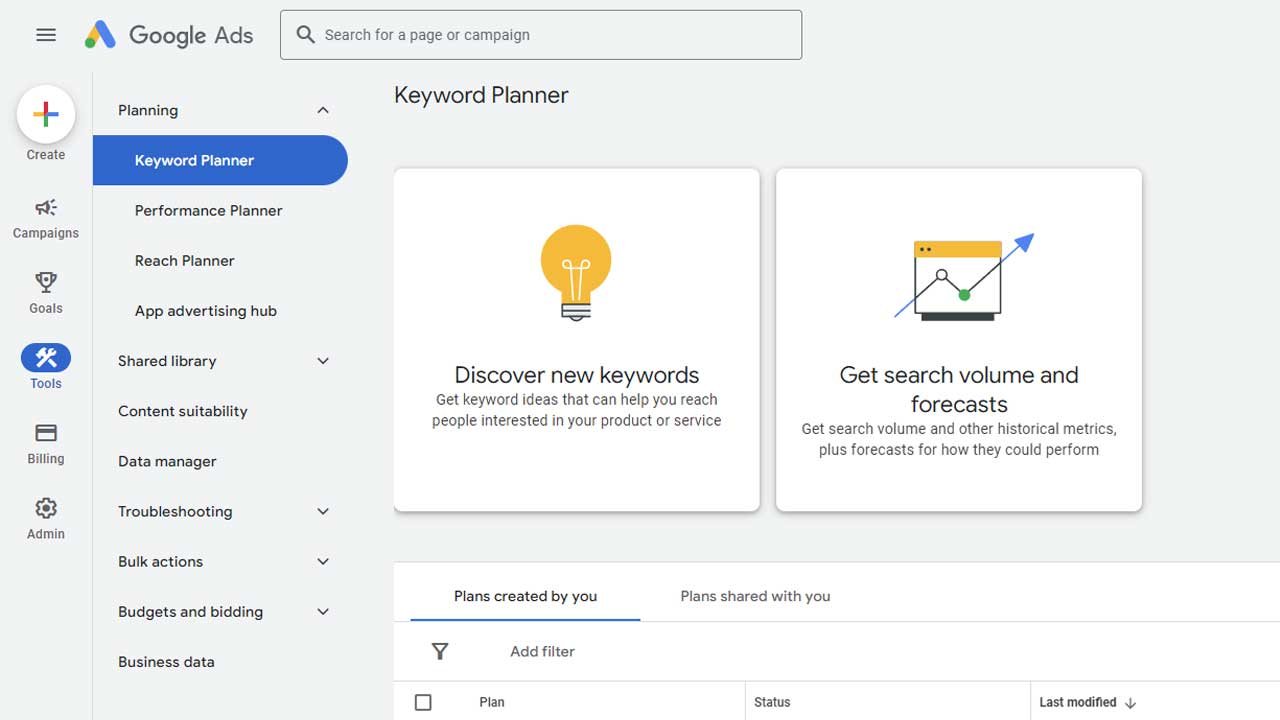 Google Keyword Planner